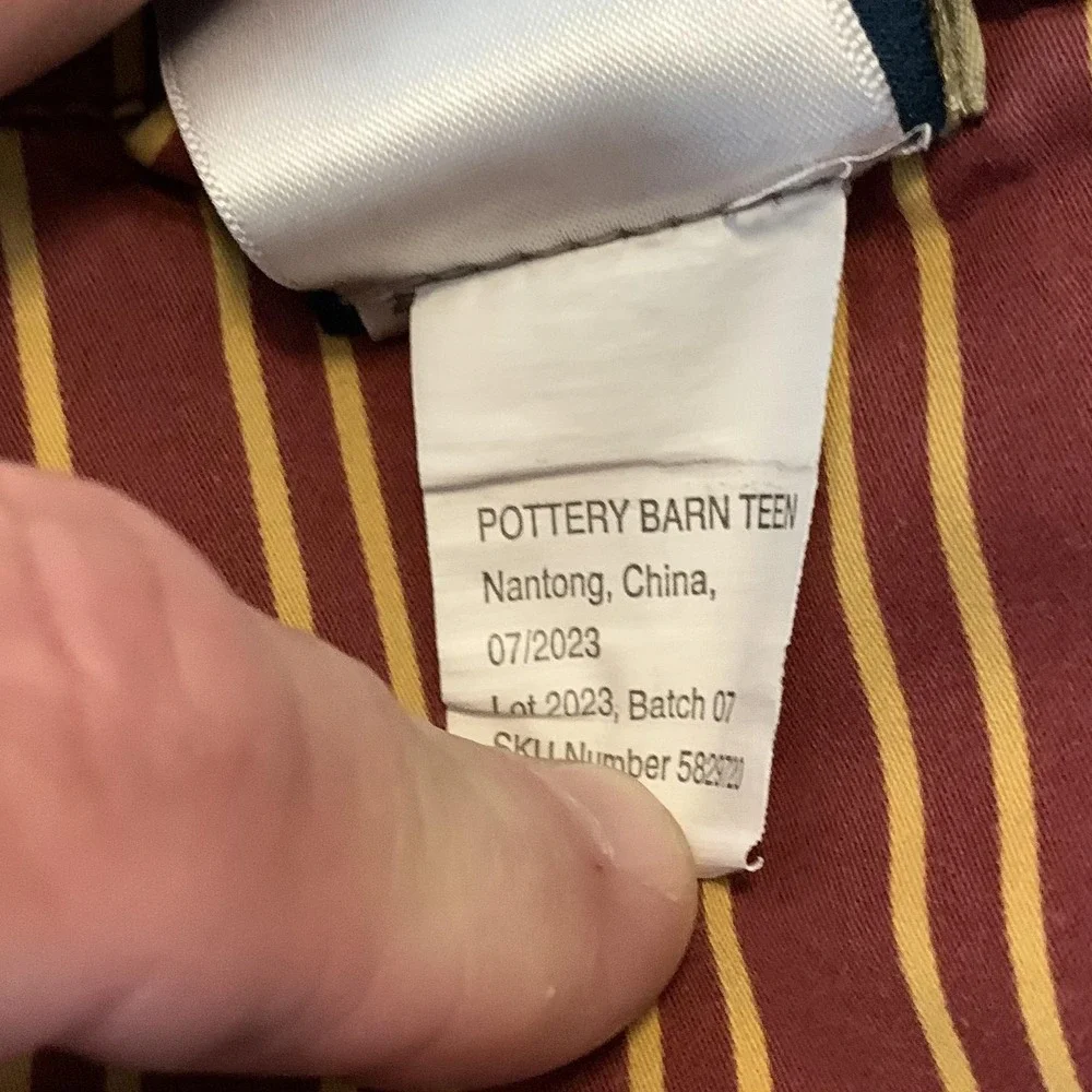 Pottery Barn Teen Pajama Tops Small Harry Potter Gryffindor Hufflepuff Lot‎ Of 2